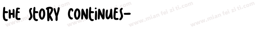 The Story Continues字体转换